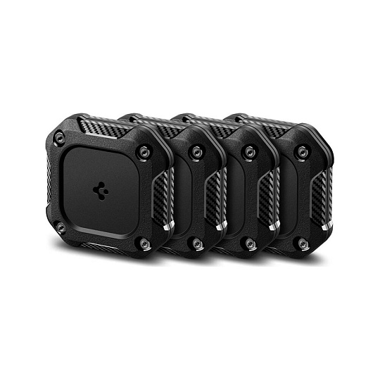 Spigen Tough Armor IP67 voděodolné pouzdro pro Apple AirTag black (4 ks)