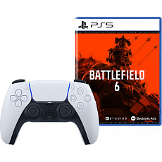 DualSense Wireless Controller bílý + Battlefield 6 Phantom Edition (PS5)