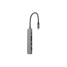 iWant USB-C HUB 6v1 HDMI + SD/Micro SD vesmírně šedý