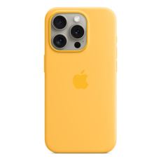 Apple silikonový kryt s MagSafe na iPhone 15 Pro paprskově žlutý