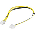 PremiumCord napájecí kabel 5.25" na EPS 8-pin pro napájecí zdroj M/M 0,28m