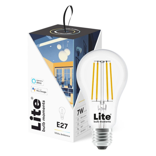 Lite bulb Moments White Ambience E27 (Google Home, Amazon Alexa), 3 ks