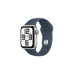 Apple Watch SE Cellular 40mm Stříbrný hliník s bouřkově modrým sportovním řemínkem S/M