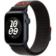 Apple Watch 41/40/38mm Midnight Black provlékací sportovní řemínek Nike
