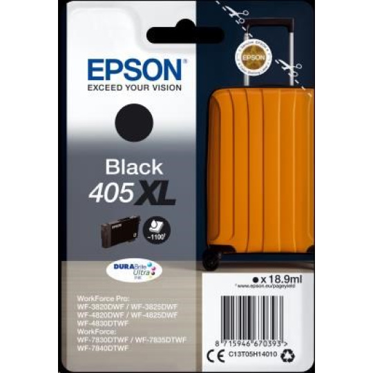 EPSON ink čer Singlepack Black 405XL Durabrite Ultra