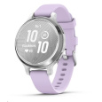 Garmin Lily® 2 Active, Silver / Purple Jasmine Silicone Band