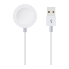 OBAL:ME USB-A nabíjecí kabel pro Apple Watch bílý