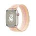 Apple Watch 49/45/44/42mm hvězdně bílý / růžový provlékací sportovní řemínek Nike