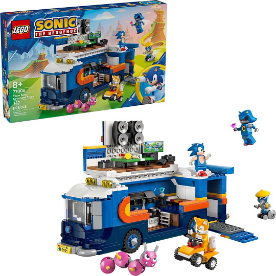 LEGO Sonic the Hedgehog 77006 Velitelské vozidlo týmu Sonic LEGO Sonic the Hedgehog 77006 Velitelské vozidlo týmu Sonic