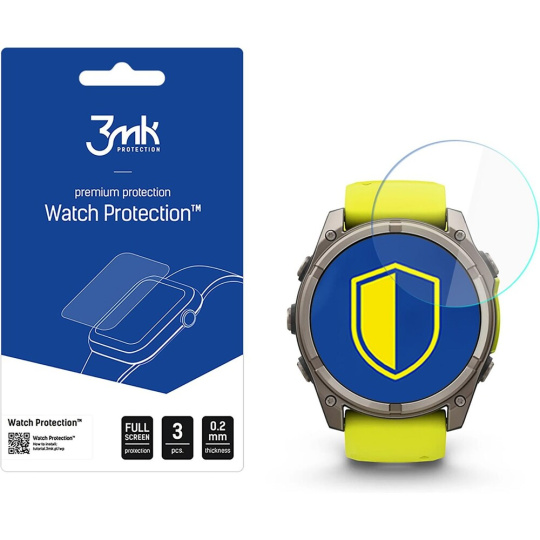 3mk ochranné sklo Watch Protection FlexibleGlass pro Garmin Fénix 8 Solar/Sapphire 51mm