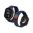 Spigen Fabric Band řemínek (hook-and-loop) Apple Watch 49/46/45/44mm námořně modrý