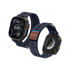 Spigen Fabric Band řemínek (hook-and-loop) Apple Watch 49/46/45/44mm námořně modrý