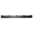 19" Patch panel XtendLan 24port, UTP, Cat6, 30µm, duální svorkovnice, černý