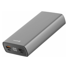 SWISSTEN ALUMINUM POWER BANK 20000 mAh 20W POWER DELIVERY šedá