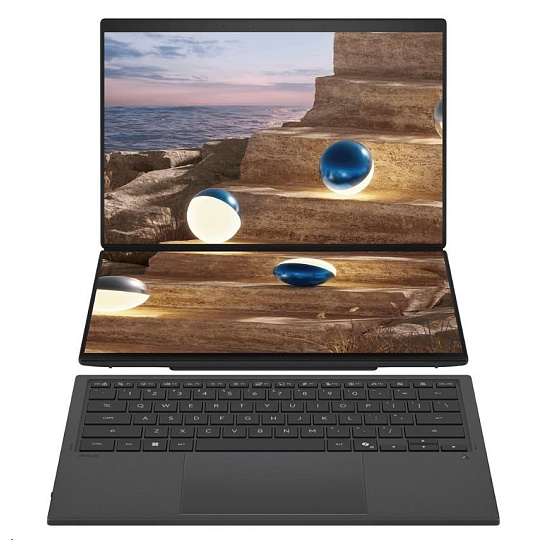 ASUS NTB Zenbook Duo (UX8407AA-OLED152W) Core Ultra 9 386H, 14" 2880 x 1800, 32GB, 1TB SSD, Intel, W11 Home, Gray