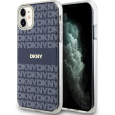 DKNY PC/TPU Repeat Pattern Tonal Stripe Magsafe kryt iPhone 11 modrý