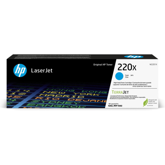 HP W2201X č. 220X Azurová originální