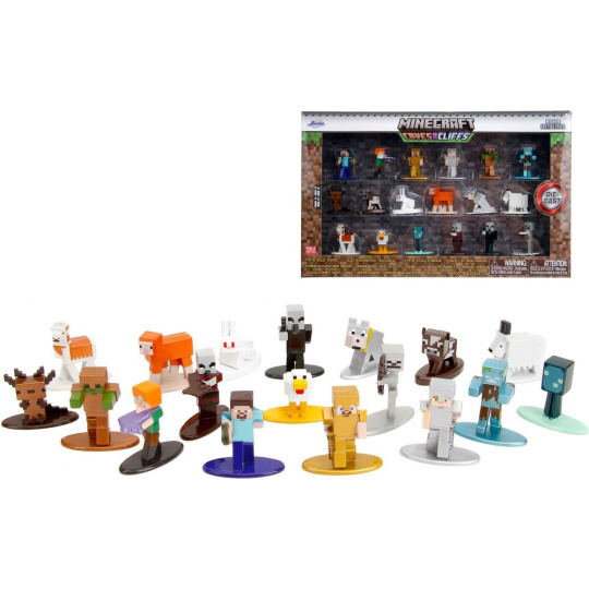 Set mini figurek Minecraft Nano Metalfigs (18Pack) 4 cm