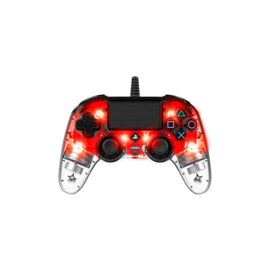 Gamepad Nacon Compact Controller Clear Red (PS4)