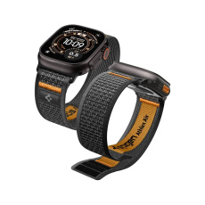 Spigen Athlex Air 2 Active řemínek Apple Watch 49/46/45/44mm černý/oranžový