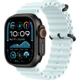 Apple Watch 49/44/45/46mm ledově modrý oceánský řemínek s černým titanem