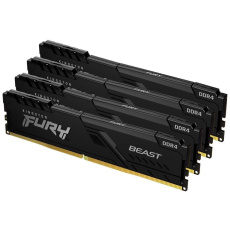 KINGSTON DIMM DDR4 128GB (Kit of 4) 3600MT/s CL18 FURY Beast Černá