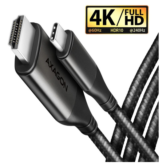 AXAGON RVC-HI2MC USB-C na HDMI 2.0 kabel 1.8m