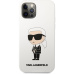 Karl Lagerfeld Liquid Silicone Ikonik NFT kryt iPhone 12/12 Pro bílý