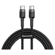 Baseus Cafule kabel USB-C PD 2.0 60W (20V/3A) 1m šedý/černý