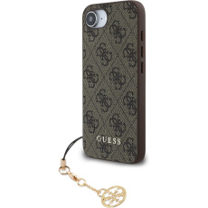 Guess 4G Charm kryt iPhone 16e hnědý