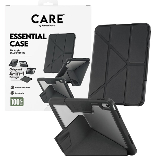 PanzerGlass® CARE 4v1 Essential pouzdro Apple iPad 11" (2025) černé PanzerGlass® CARE 4v1 Essential pouzdro Apple iPad 11" (2025) černé