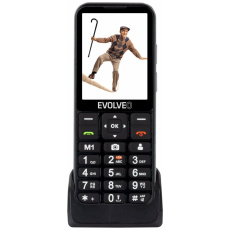EVOLVEO EasyPhone LT s nabíjecím stojánkem černý