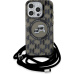 Karl Lagerfeld IML Monogram Crossbody K&CH Heads MagSafe zadní kryt iPhone 15 Pro Max černý