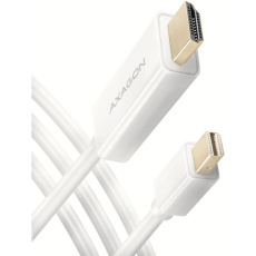 AXAGON Mini DisplayPort - HDMI 1.4 kabel 1.8m bílý