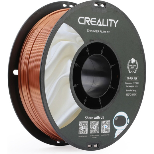 Creality CR-Silk filament 1,75 mm 1 kg měděná