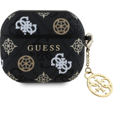 Guess PU 4G Peony Charm pouzdro pro AirPods 3 černé