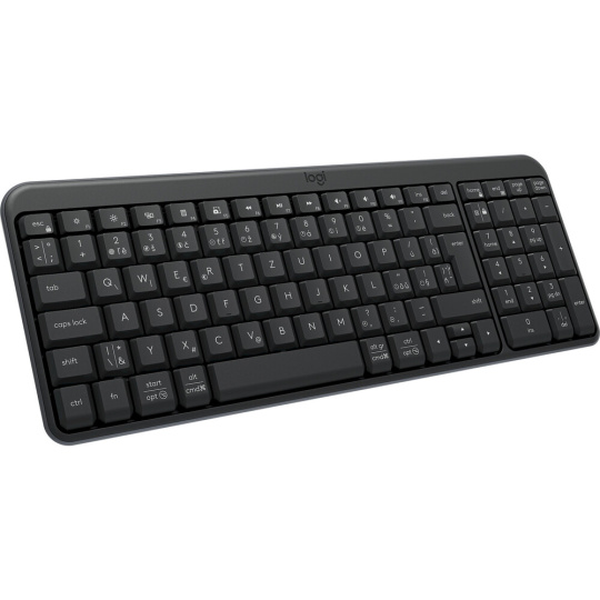 Logitech K250 CZ/SK bezdrátová klávesnice světle šedá