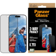PanzerGlass® Privacy sklo Apple iPhone 17/16 Pro s instalačním rámečkem