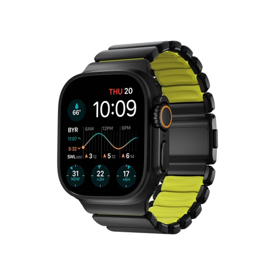 Nomad Stratos Band FKM řemínek Apple Watch 45/46/49mm Black Titanium/Volt Nomad Stratos Band FKM řemínek Apple Watch 45/46/49mm Black Titanium/Volt