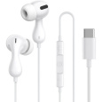 Baseus Encok CZ20 USB-C sluchátka s mikrofonem bílá