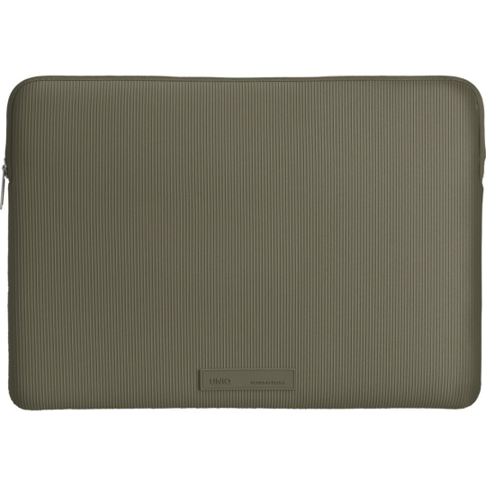 UNIQ Cyprus Ridge Edition neoprenové pouzdro pro MacBook/notebook (13”/14") Dark Sage Green