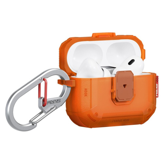SKINARMA Mecha LE (Lock Edition) pouzdro AirPods Pro 3 oranžové SKINARMA Mecha LE (Lock Edition) pouzdro AirPods Pro 3 oranžové