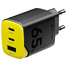 Tactical Minimi GaN 65W nabíjecí adaptér (2xUSB-C, 1xUSB-A) černý
