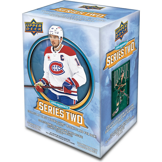 Hokejové karty 2025-26 Upper Deck Series 2 Hockey Blaster Box Hokejové karty 2025-26 Upper Deck Series 2 Hockey Blaster Box