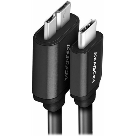 AXAGON kabel Micro USB B - USB-C 1m černý