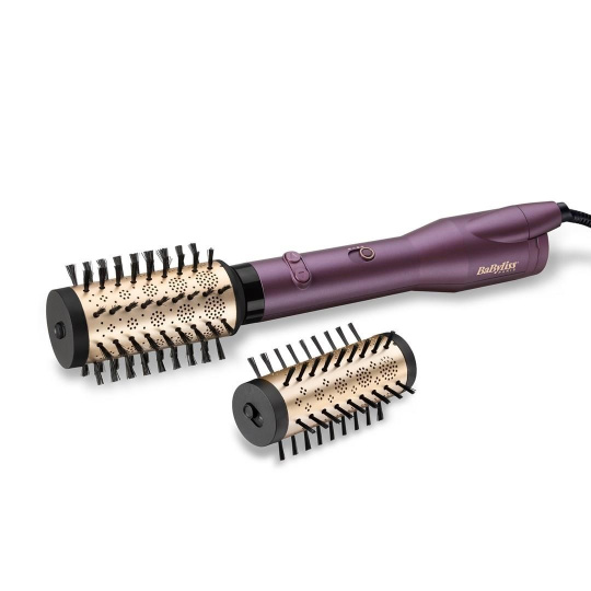 BaByliss Big Hair Dual AS950E fialový horkovzdušný rotační kulmofén, ionizační technologie, 2 teploty