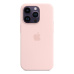 Apple silikonový kryt s MagSafe na iPhone 14 Pro Max křídově růžový