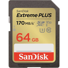 SanDisk SDXC karta 64GB Extreme PLUS 
