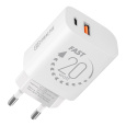 OBAL:ME nabíječka USB-A/USB-C (20W) bílá