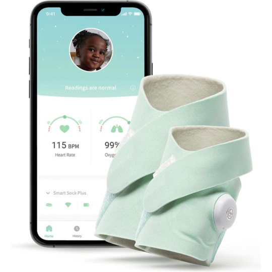 Owlet Smart Sock 3 Plus chytrá ponožka mentolová